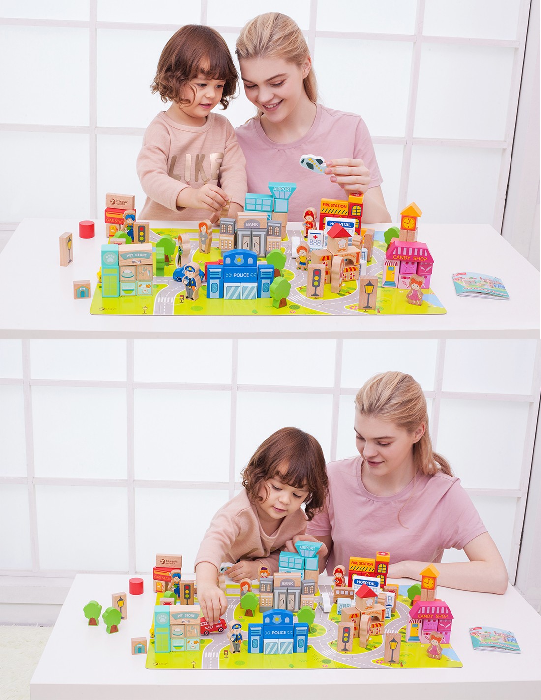 Дървен Конструктор Градски Център --- BebeMama