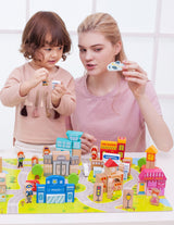 Дървен Конструктор Градски Център --- BebeMama