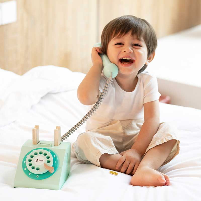 Дървена Играчка - Телефон С Шайба --- BebeMama