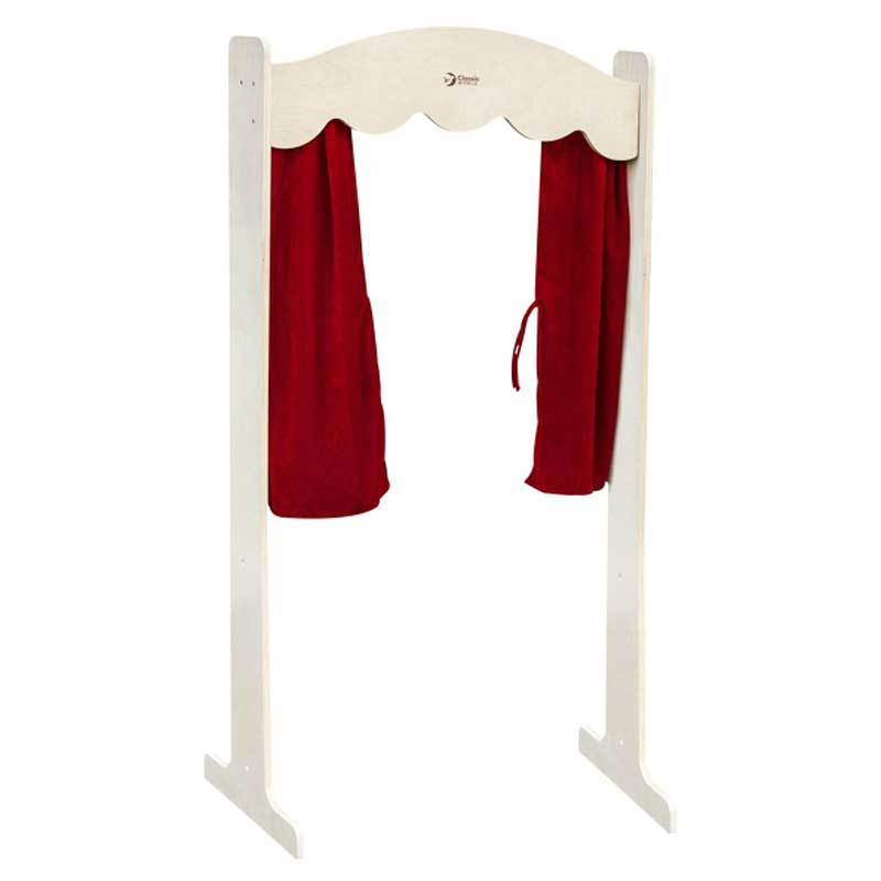 Дървена Стойка За Детски Куклен Театър - Играчки - Classic World Educational - BebeMama