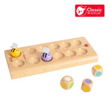 Детска Дървена Игра За Фина Моторика - Сладки Пчелички - Дървени Играчки - Classic World - BebeMama