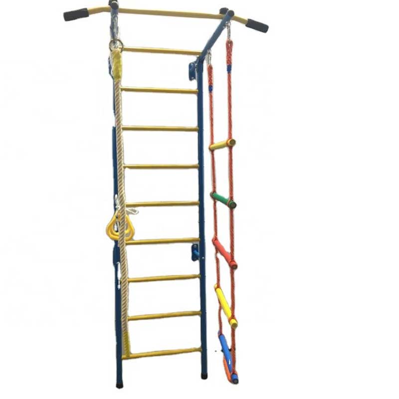 Детска Двуцветна Метална Шведска Стена С Аксесоари --- BebeMama