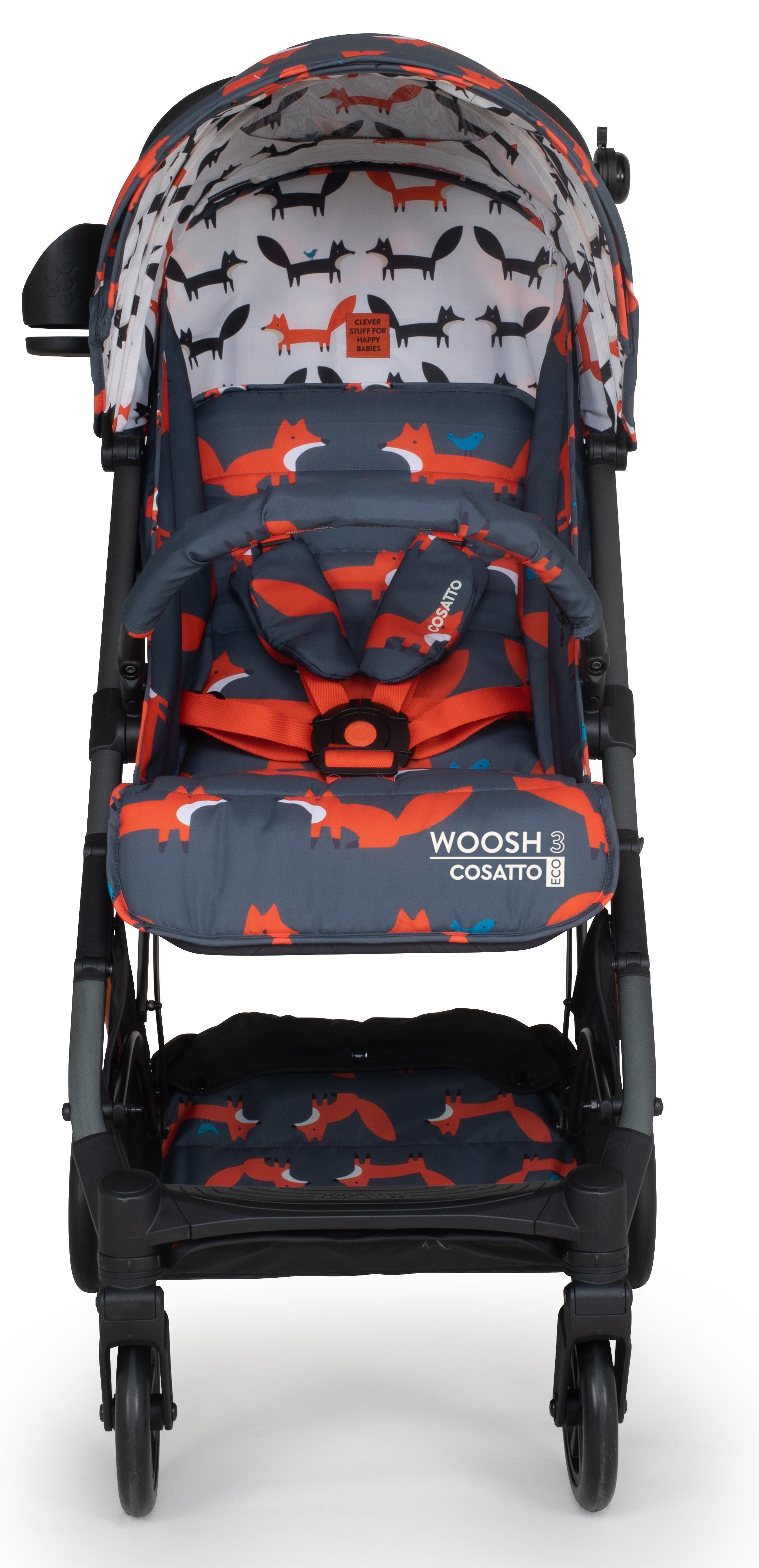 Детска количка Cosatto Woosh3 CT5056, Charcoal Mister Fox --- BebeMama