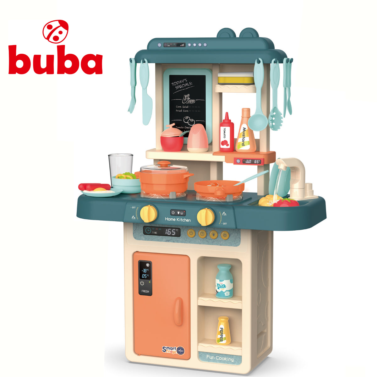 Детска Кухня Buba Home Kitchen, 36 Части, 889-169, Синя - Кухни И Готварски Пособия - Buba - BebeMama