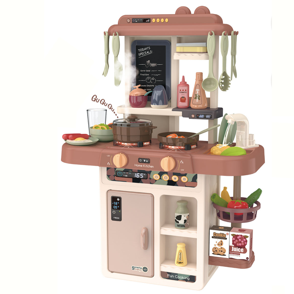 Детска Кухня Buba Home Kitchen, 42 Части, 889-188, Розова --- BebeMama