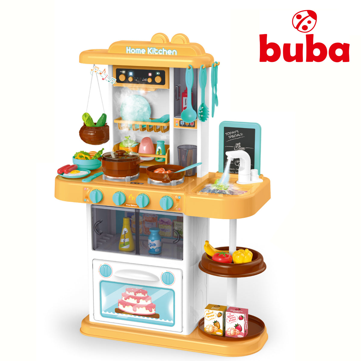 Детска Кухня Buba Home Kitchen, 43 Части, 889-163, Оранжева - Кухни И Готварски Пособия - Buba - BebeMama