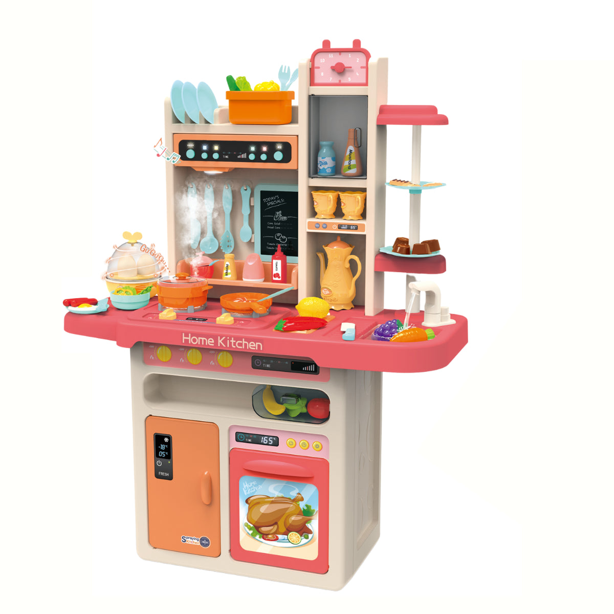 Детска Кухня Buba Home Kitchen, 65 Части, 889-162, Розова --- BebeMama