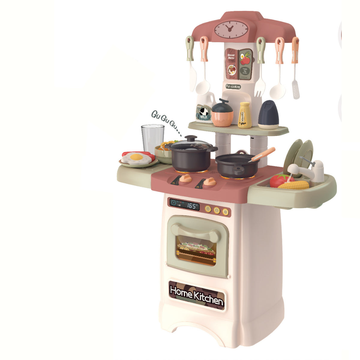 Детска Кухня Buba Home Kitchen, Ретро, 889-196, Розова --- BebeMama