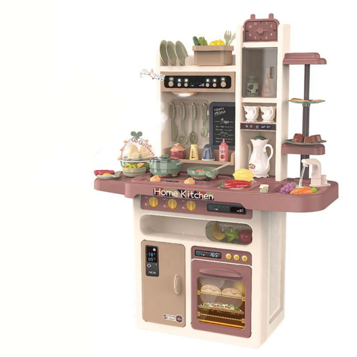 Детска Кухня Buba Modern Kitchen, 65 Части, 889-212, Розова --- BebeMama