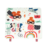 Детска Маса Със Столчета, Комплект От Дърво - За Учене, Игра, Хранене, Мебели За Детска Стая, Бяло И Розово - Super Girl --- BebeMama