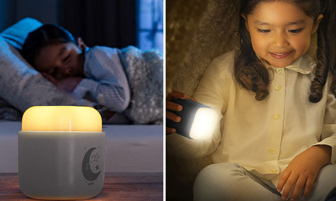 Детска Нощна Лампа 2В1 Reer Сива --- BebeMama