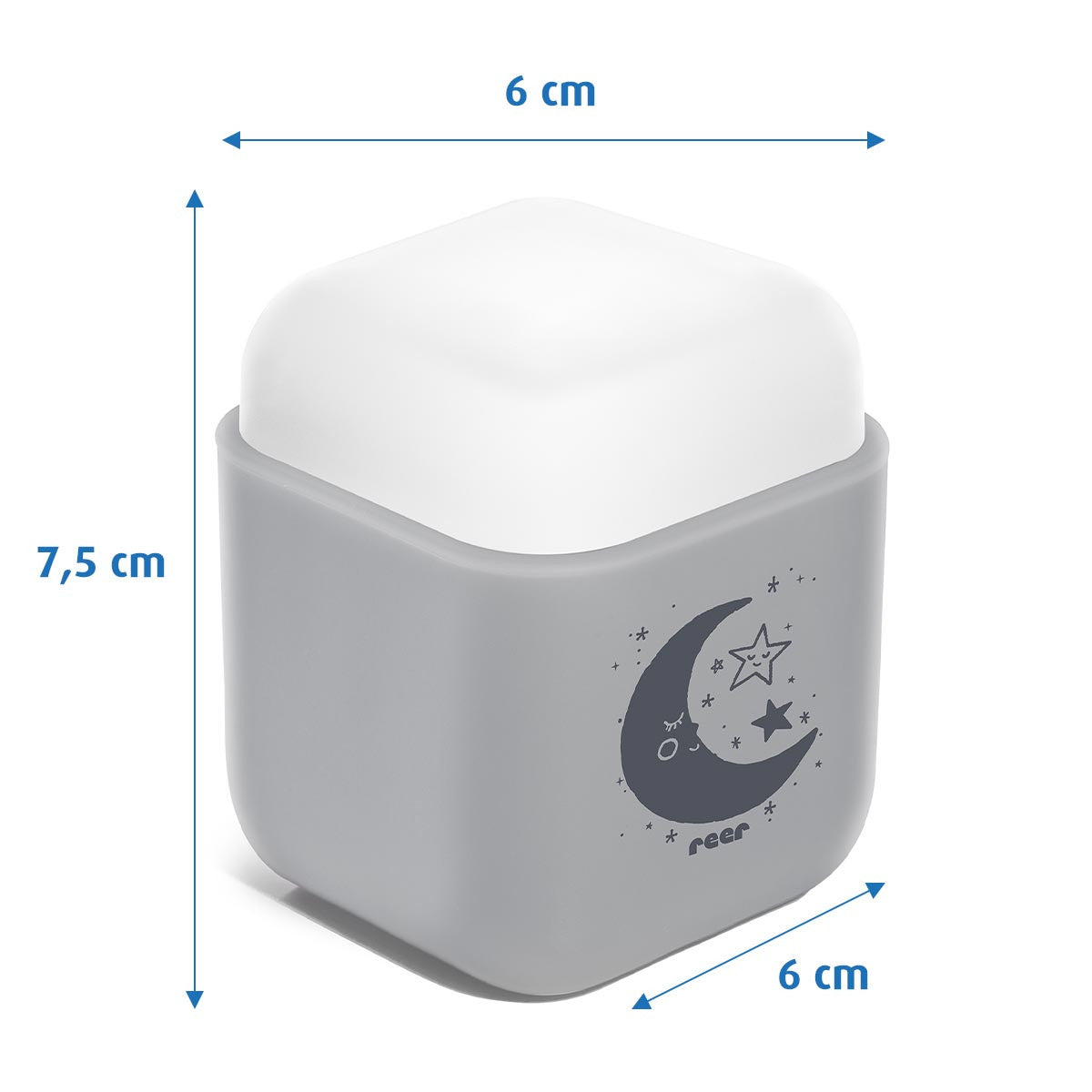 Детска Нощна Лампа 2В1 Reer Сива --- BebeMama