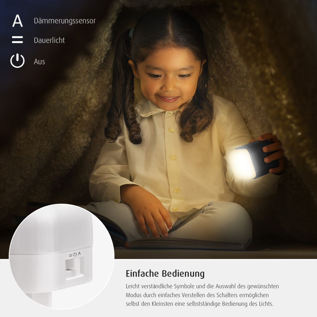 Детска Нощна Лампа 2В1 Reer Сива --- BebeMama