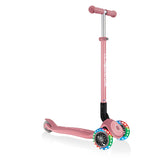Детска Сгъваема Тротинетка Със Светещи Колела Primo Foldable Plus Lights – Пастелно Розовa - Тротинетки - Globber - BebeMama