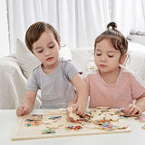 Детски Дървен Пъзел - Животните И Техния Град --- BebeMama