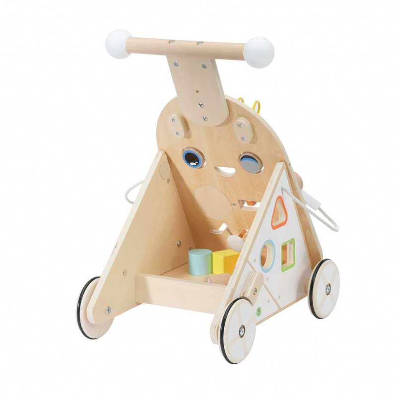 Детски Дървен Уокър - Проходилка Робот --- BebeMama