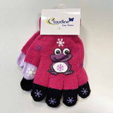 Детски Ръкавички Жабка, Розови/Черни, 6-10 Год. --- BebeMama