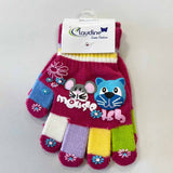 Детски Ръкавички Мишка, Виолетови, 3-5 Год. - Шалове И Ръкавички - Clodine Italy - BebeMama