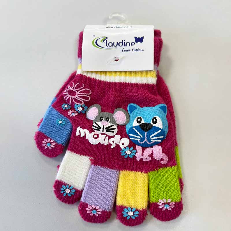 Детски Ръкавички Мишка, Виолетови, 3-5 Год. - Шалове И Ръкавички - Clodine Italy - BebeMama