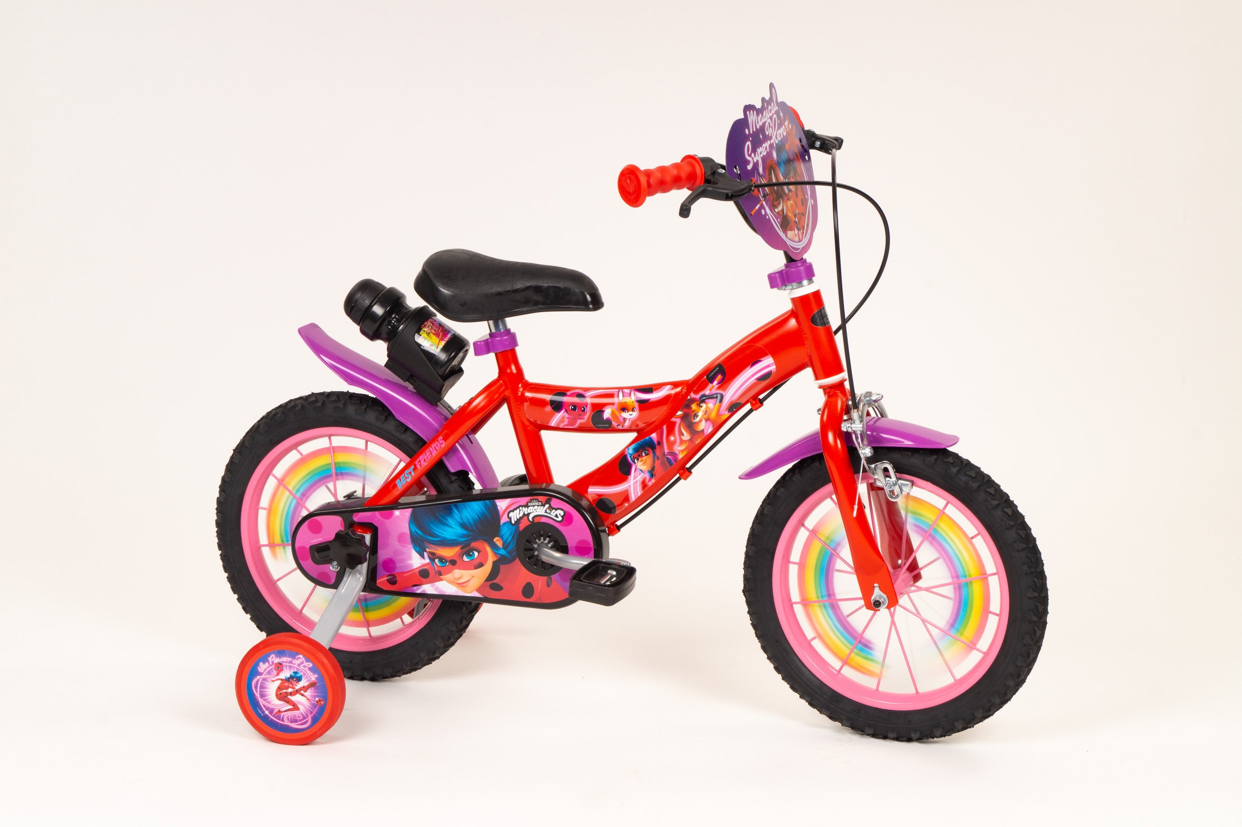 Детски Велосипед Toimsa 14",Miraculous 1458, Лилав --- BebeMama