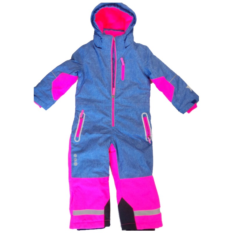 Детски Зимен Екип Гащеризон, Дънково Синьо-Розово - Гащеризони - C&A - BebeMama
