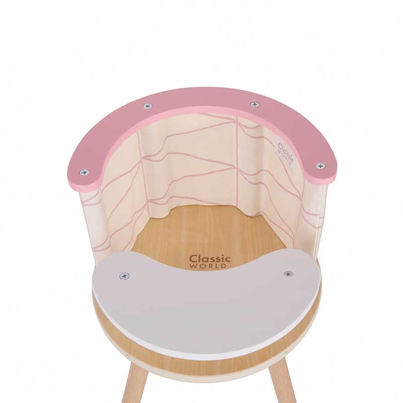 Детско Дървено Столче За Хранене --- BebeMama