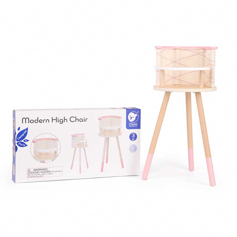 Детско Дървено Столче За Хранене --- BebeMama