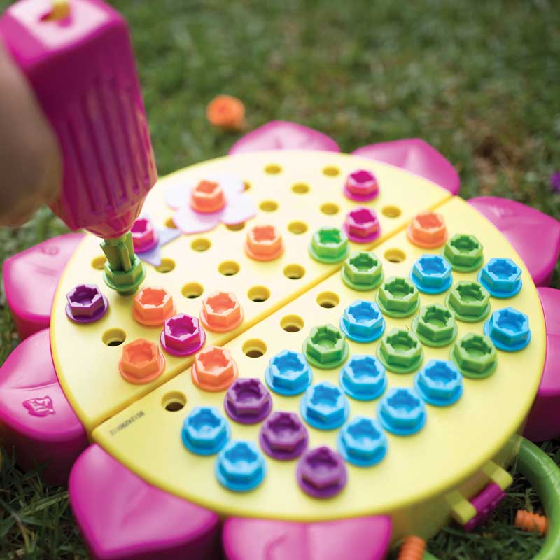 Детско Куфарче - Мозайка С Винтоверт - Цветя --- BebeMama