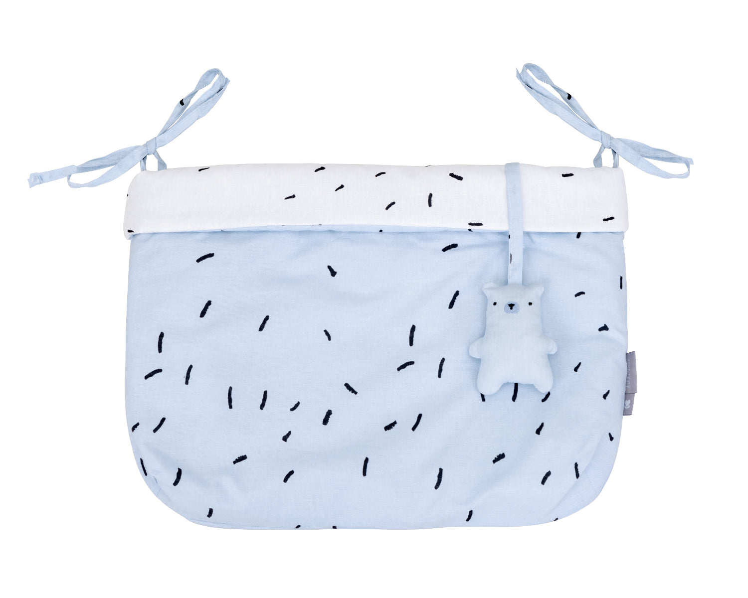 Кош За Памперси С Връзки Bear With Me Син - Аксесоари За Стая - Kikkaboo - BebeMama