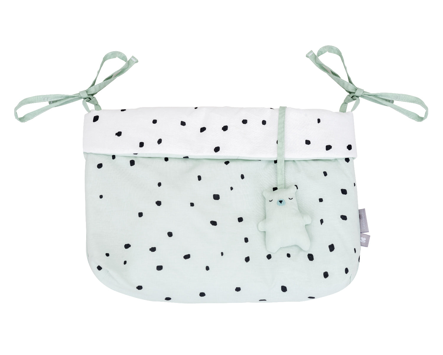 Кош За Памперси С Връзки Bear With Me Mint --- BebeMama