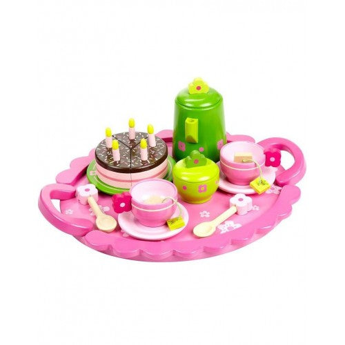 Детски Дървен Чаен Сервиз - 27 Части - Кухни И Готварски Пособия - Smartbaby - BebeMama