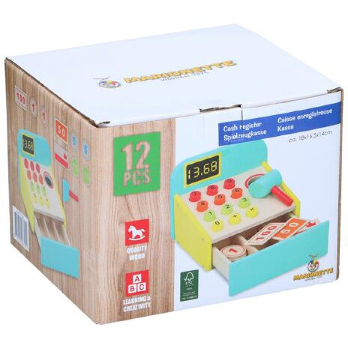 Дървен Касов Апарат Marionette С Аксесоари 26795 --- BebeMama