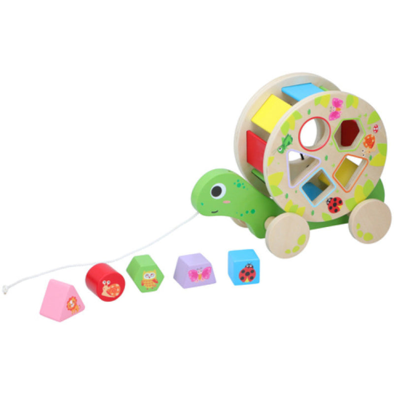 Дървен Сортер Костенурка Marionette, 7 Части - Дървени Играчки - Marionette - BebeMama