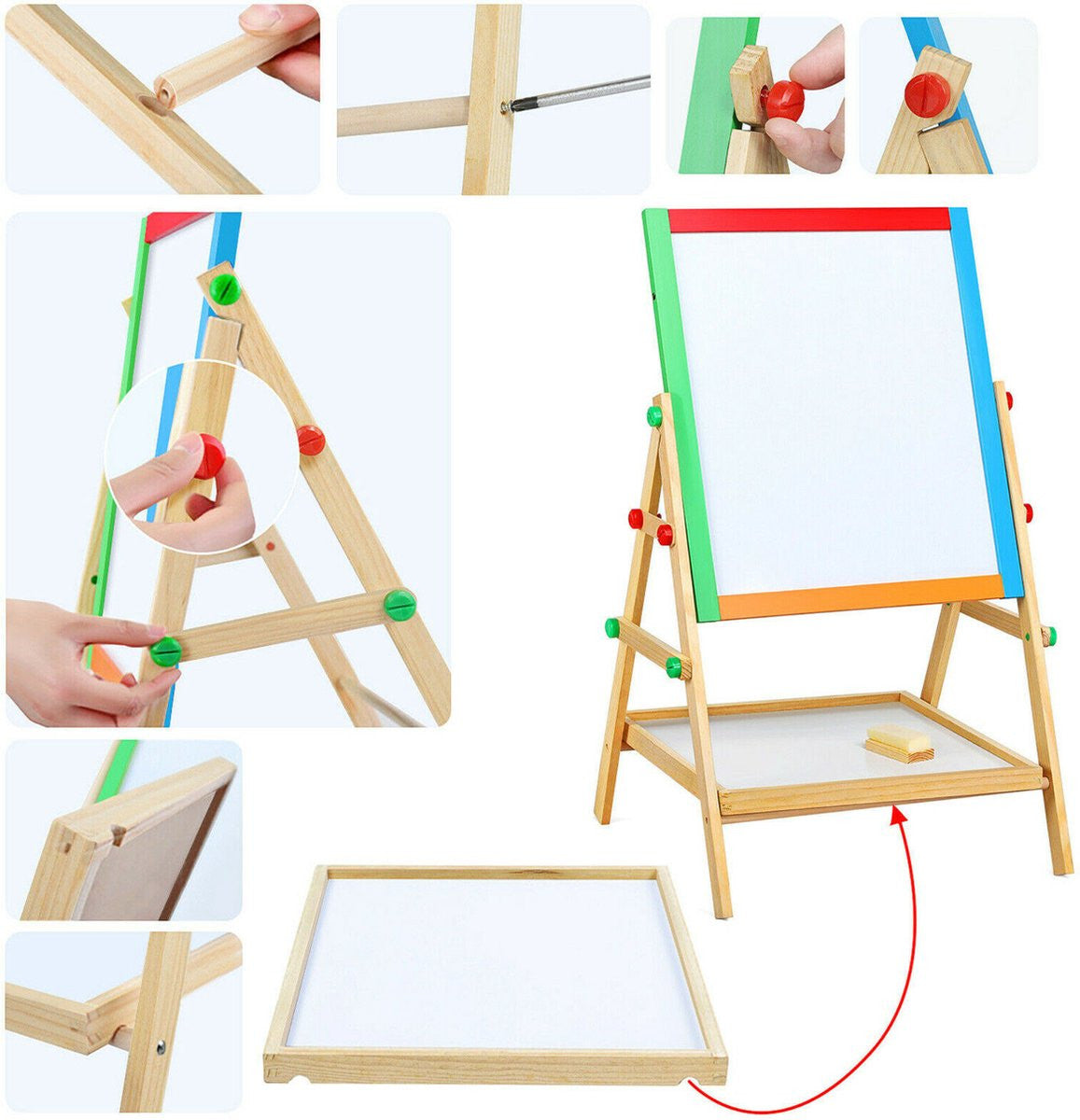 Дървена Дъска С Аксесоари Marionette,Двустранна --- BebeMama