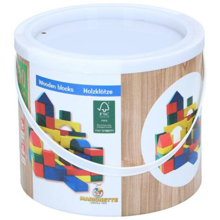 Дървени Блокчета Marionette 27000, 50 Броя --- BebeMama