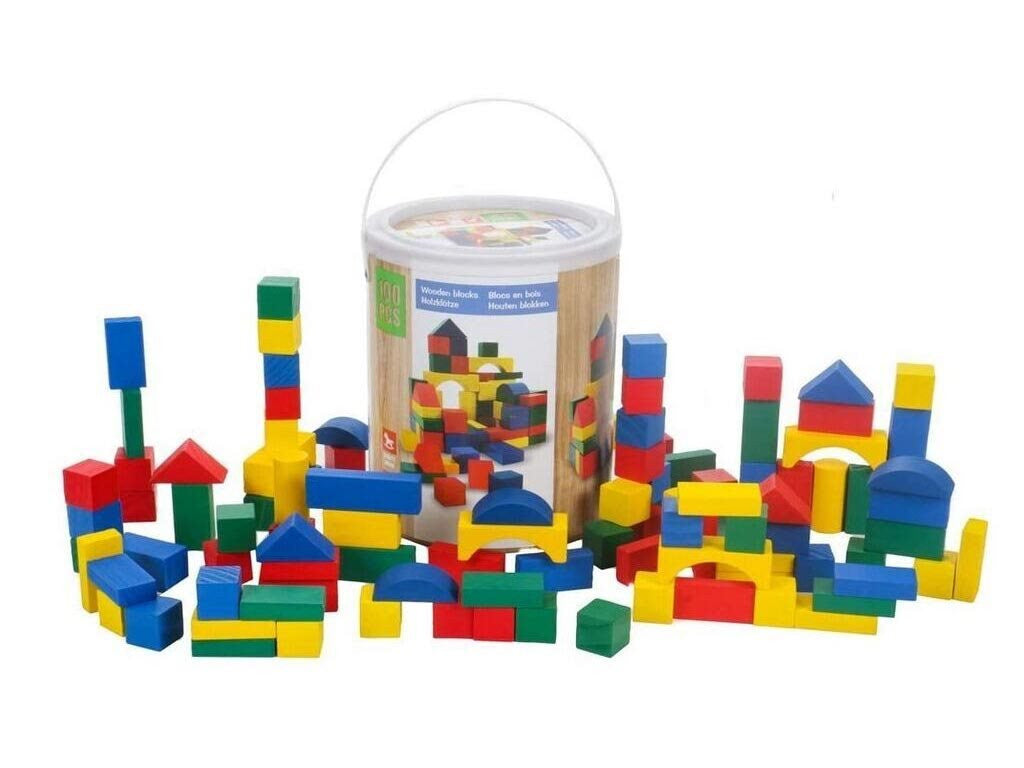 Дървени Блокчета Marionette 27002, 100 Броя --- BebeMama