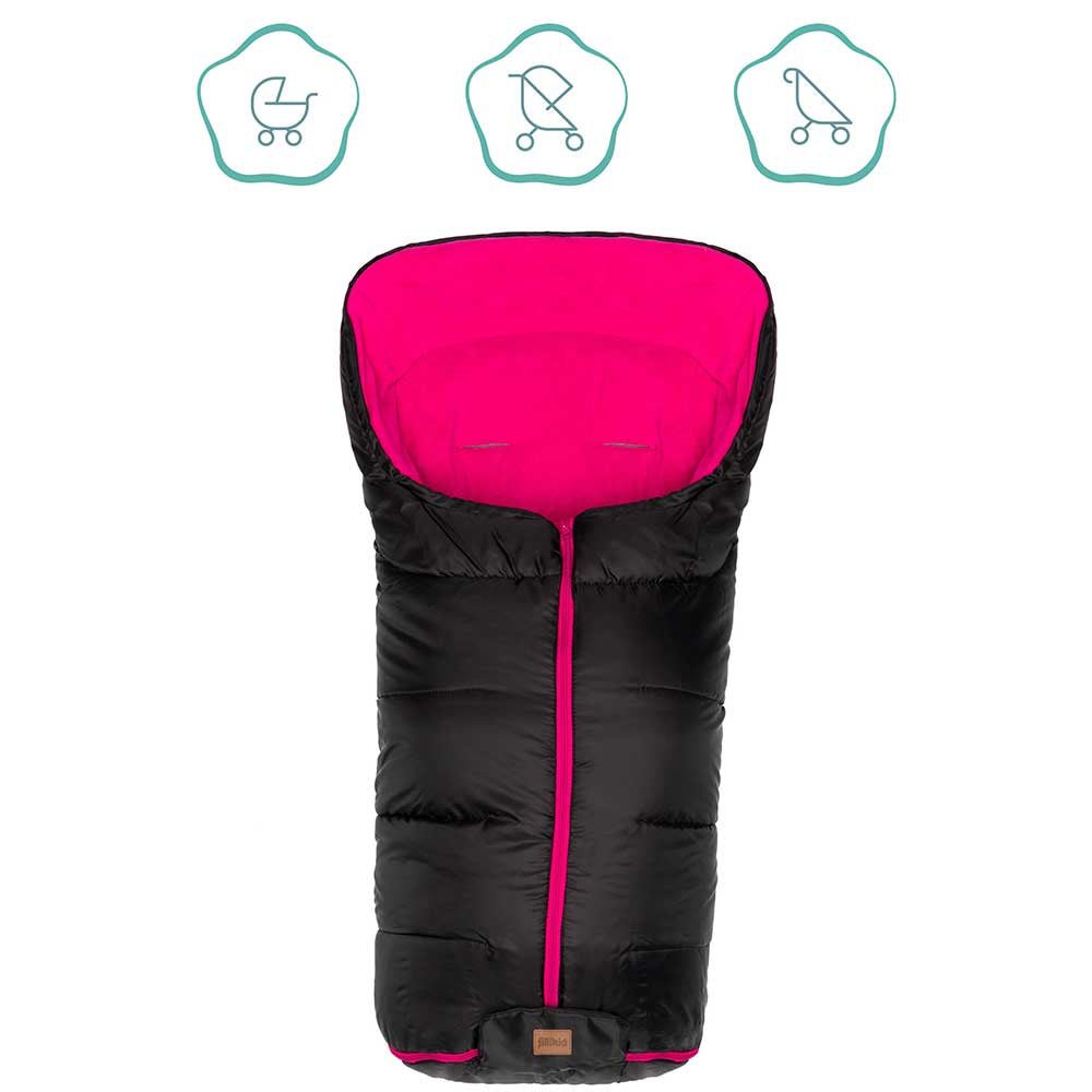 Зимно Чувалче За Детска Количка Fillikid Eco Big - Черен And Pink --- BebeMama