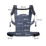 Ергономична Раница За Бебе Kinderkraft Nino, Confetti Denim --- BebeMama