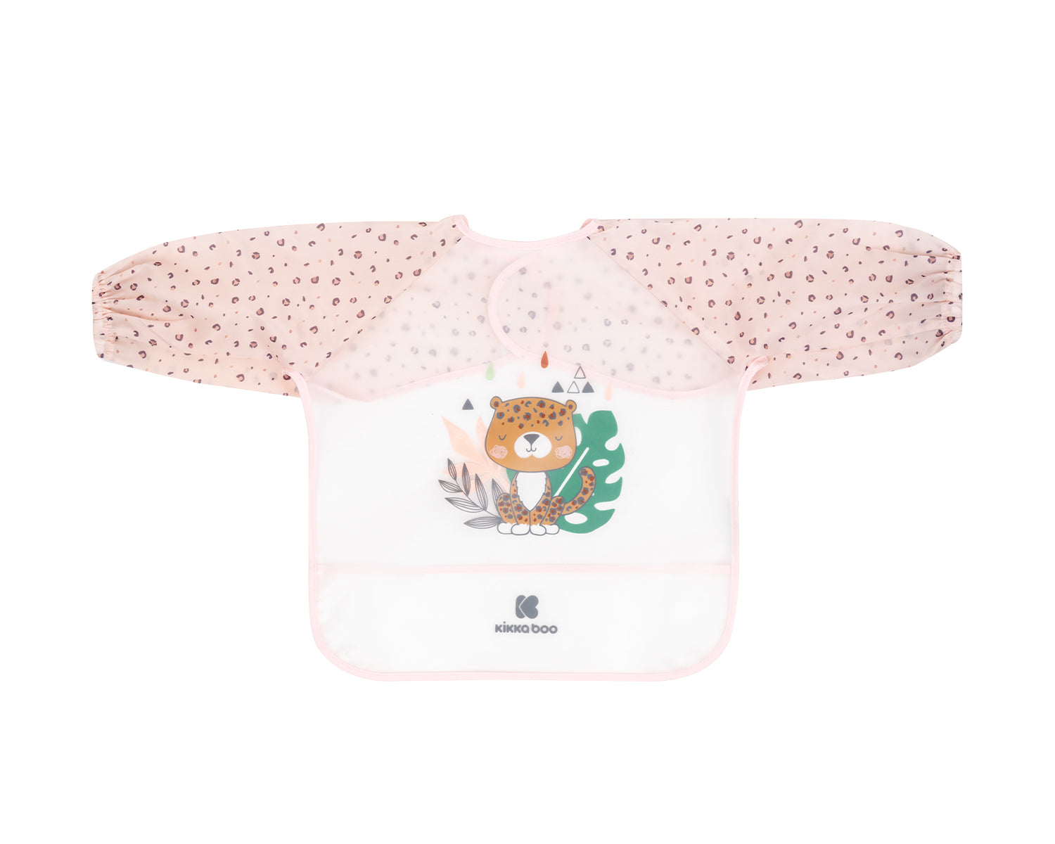 Непромокаем Лигавник С Ръкави И Джоб Savanna Pink - Лигавници - Kikkaboo - BebeMama