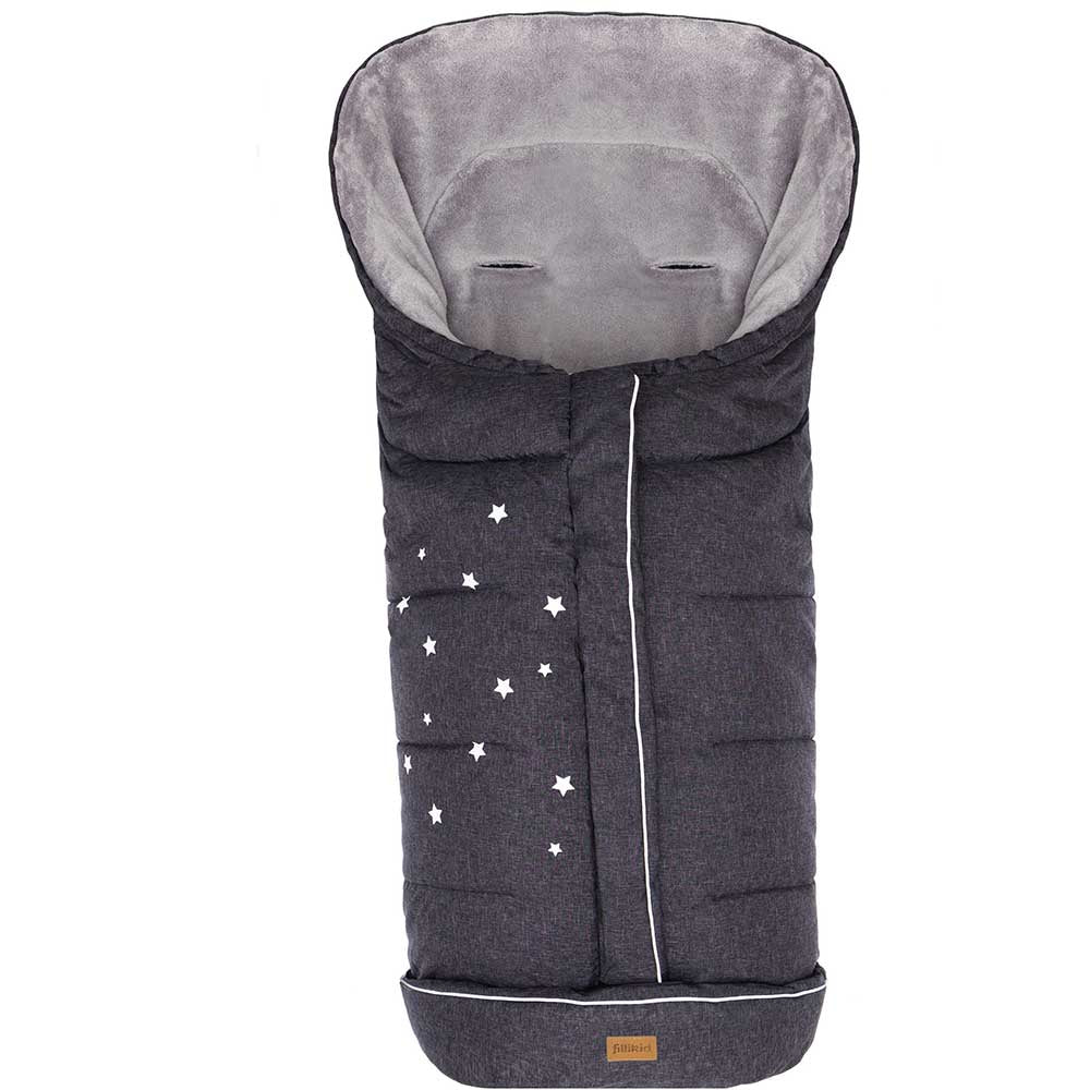 Зимно Чувалче За Детска Количка Fillikid Askja Big - Dark Grey Melange - Зимни Чували - Fillikid - BebeMama