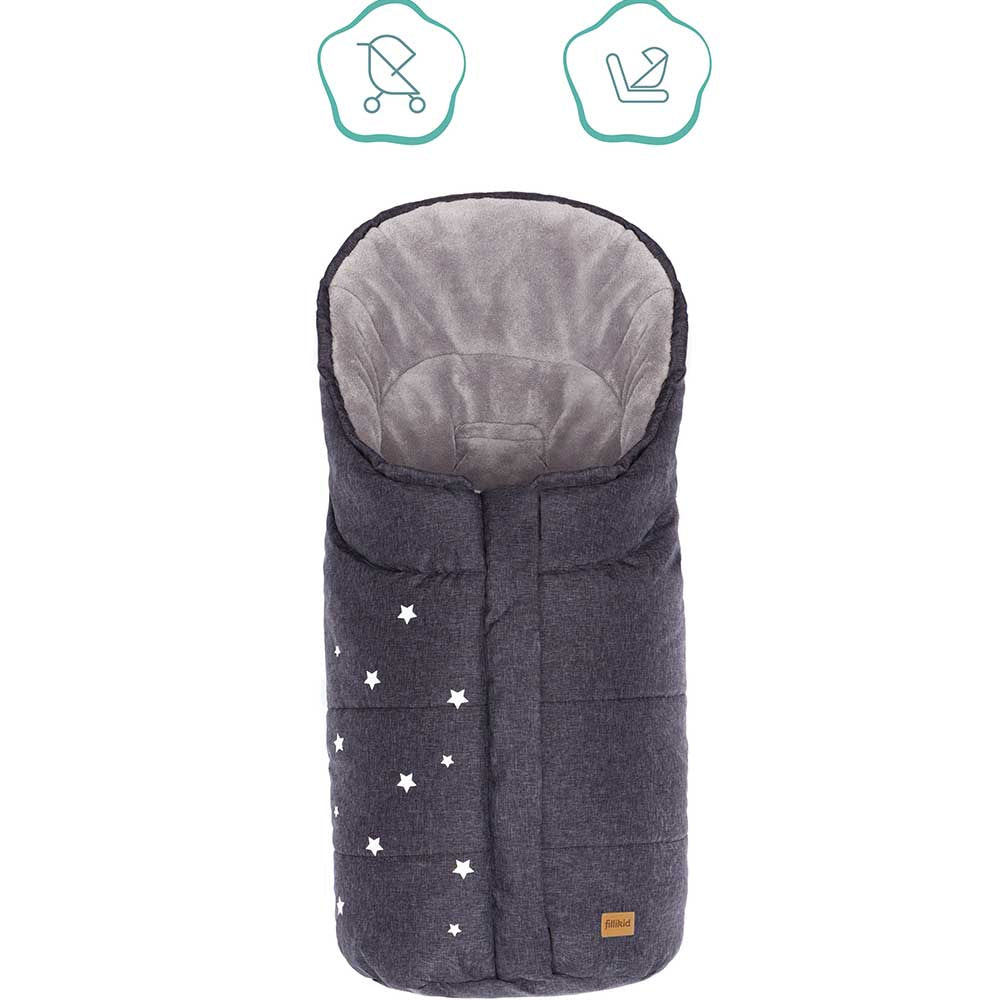 Зимно Чувалче За Столче За Кола Група 0 Fillikid Askja Small - Dark Grey Melange --- BebeMama