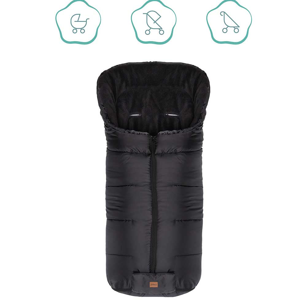 Зимно Чувалче За Детска Количка Fillikid Eco Big - Черен --- BebeMama