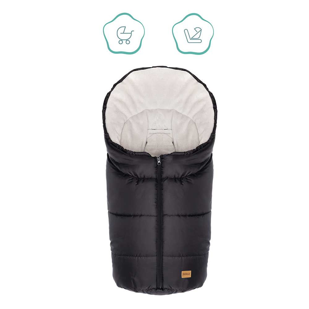 Зимно Чувалче За Столче За Кола Група 0 Fillikid Eco Small - Черен --- BebeMama