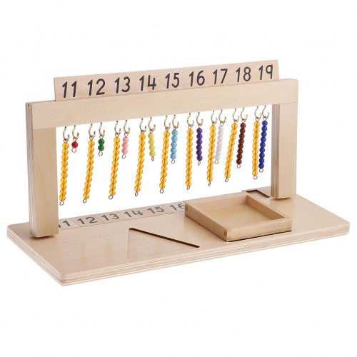 Монтесори Рамка За Нанизи - От 11 До 19 - Образователни Игри - Smartbaby - BebeMama