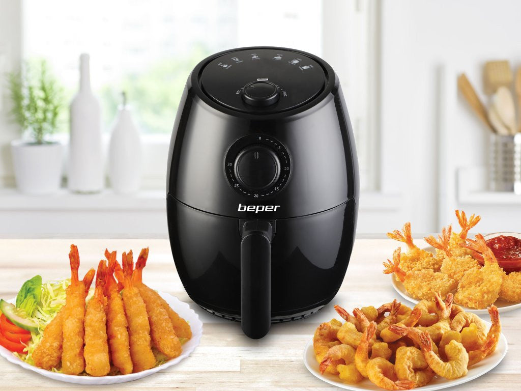Фритюрник Beper Air Fryer 2 Л Черен --- BebeMama