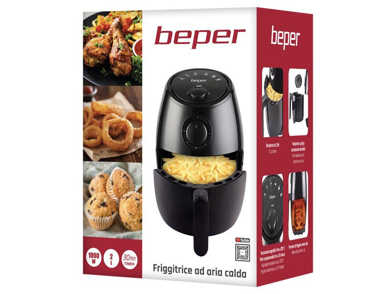 Фритюрник Beper Air Fryer 2 Л Черен --- BebeMama