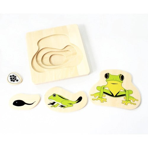 Многослоен Пъзел - Кръговратът На Живота - Жаба - Пъзели - Smartbaby - BebeMama