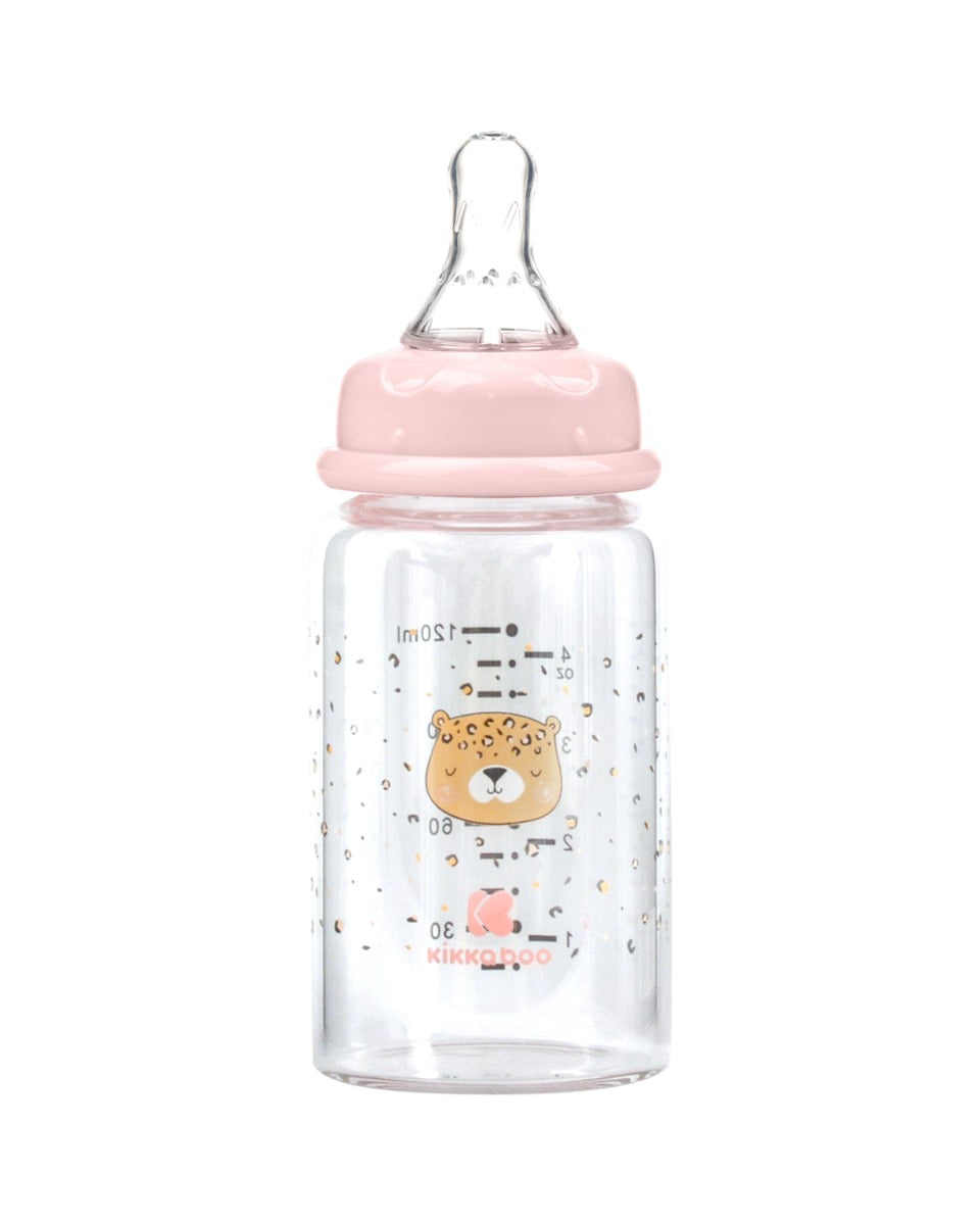 Шише Стъклено 120Мл Savanna Pink --- BebeMama