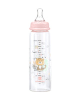 Шише Стъклено 240Мл Savanna Pink --- BebeMama
