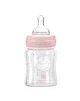 Шише Стъклено 120Мл Hippo Dreams Pink --- BebeMama